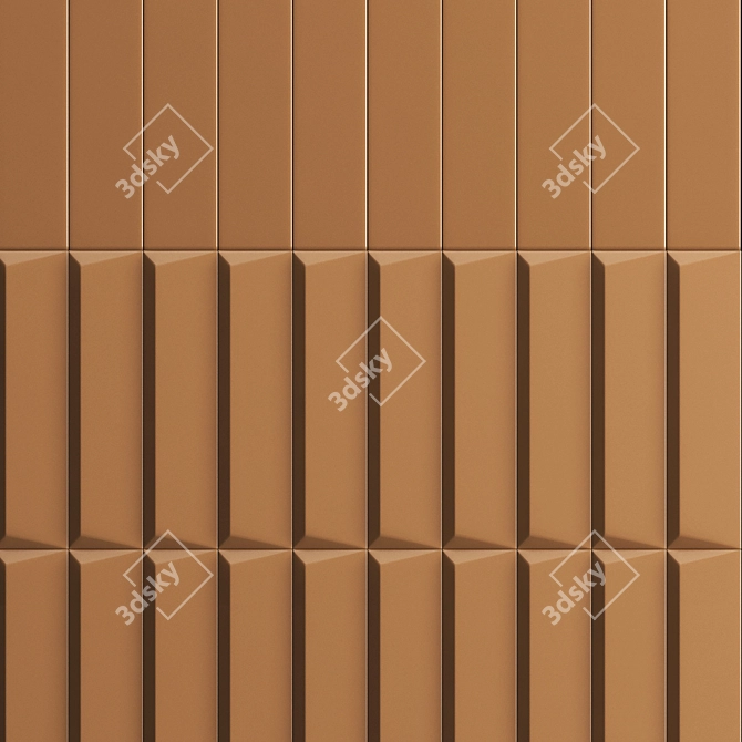 Biscuit 3D Panel Wall Tiles 3D model image 4