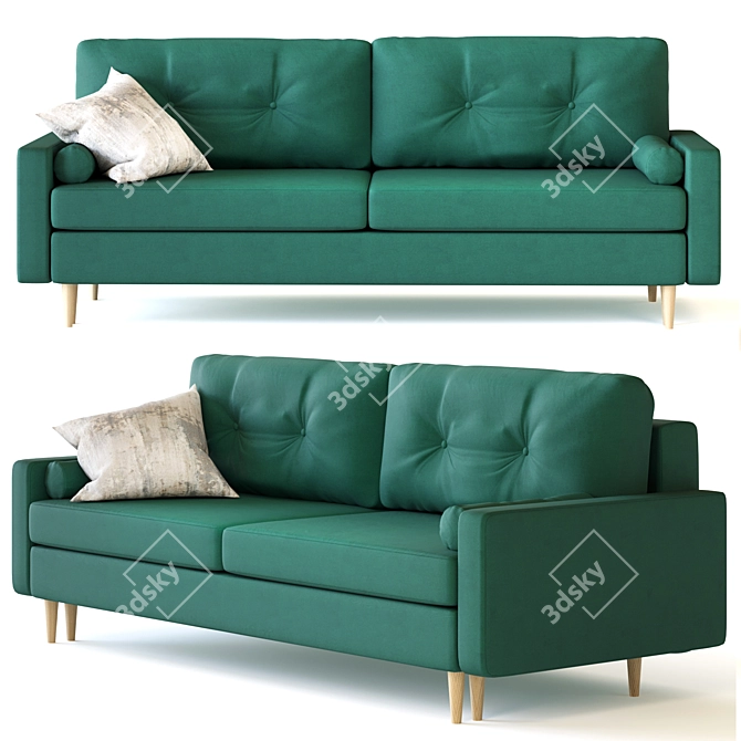 Dins Sofa from divan.ru - Rich Velvet Options 3D model image 5