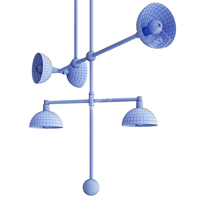 Sleek Trapeze Lighting Collection 3D model image 4