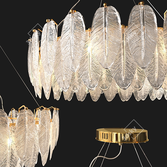 Ethereal Loreley Pendant Lamps 3D model image 2