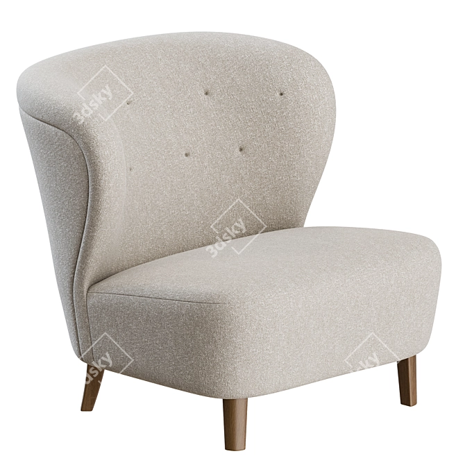 Gösta Jonsson Swedish Lounge Chair 3D model image 1