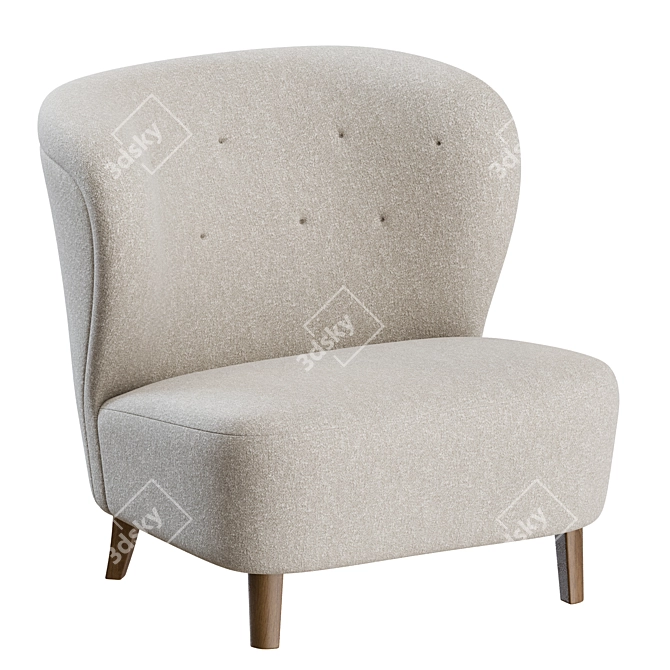 Gösta Jonsson Swedish Lounge Chair 3D model image 4