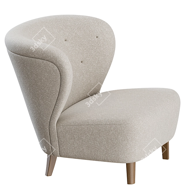 Gösta Jonsson Swedish Lounge Chair 3D model image 5