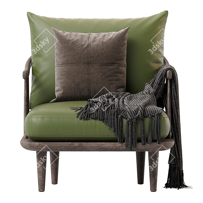 Modern Armchair by Space Copenhagen 3D model image 2