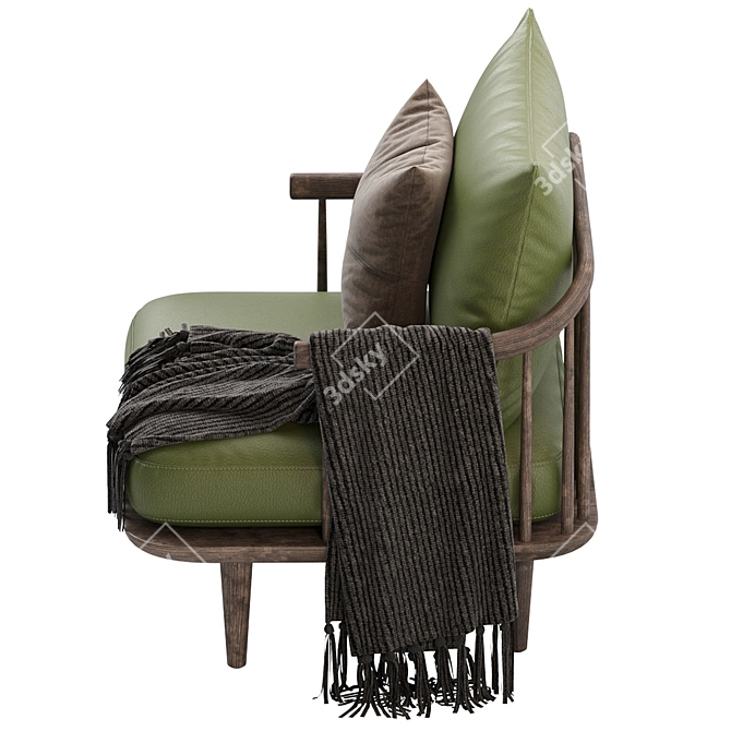 Modern Armchair by Space Copenhagen 3D model image 5