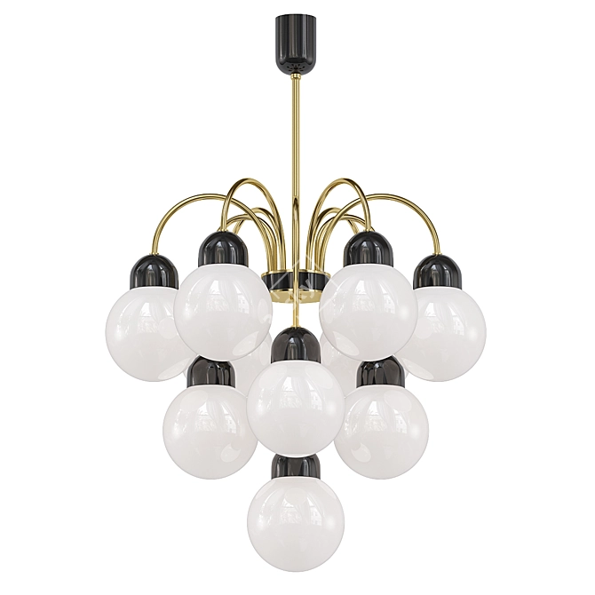 Sleek Kamenický Šenov Hanging Lamp 3D model image 1