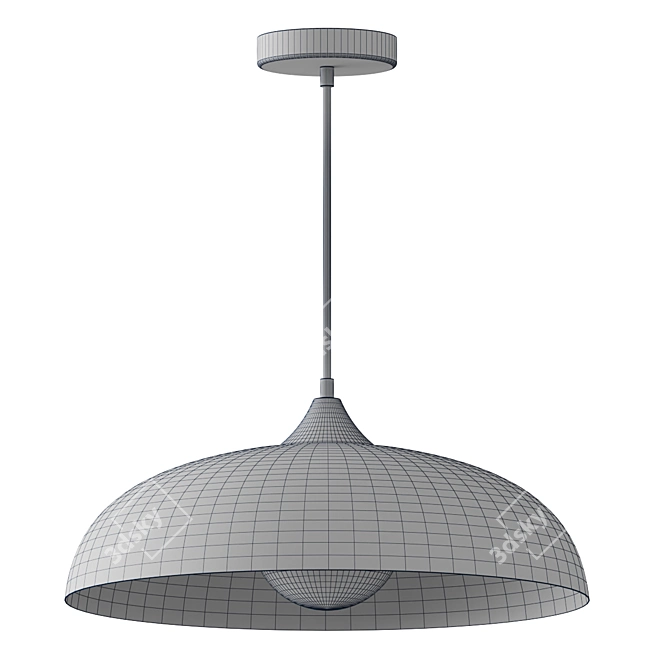 Kaelan Pendant Light Graphite 45cm 3D model image 3