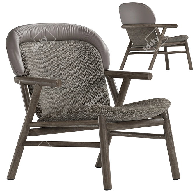 Elegant Bonaldo Morgana Armchair 3D model image 1