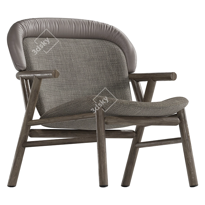 Elegant Bonaldo Morgana Armchair 3D model image 2