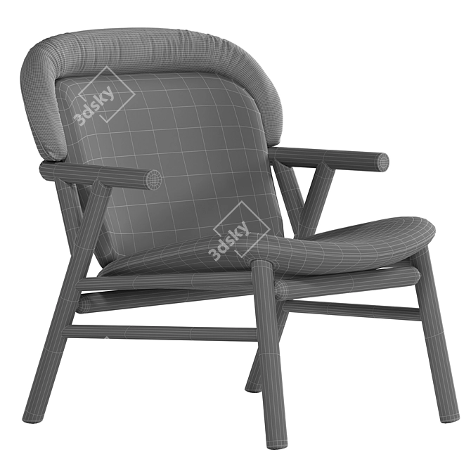 Elegant Bonaldo Morgana Armchair 3D model image 4