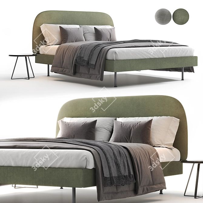 Ikea WADHEIM Bed 3D Model 3D model image 2