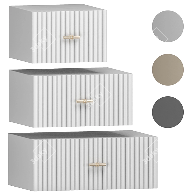 Modern Versal Badiko Bedside Table 3D model image 1