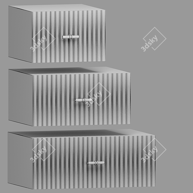 Modern Versal Badiko Bedside Table 3D model image 4