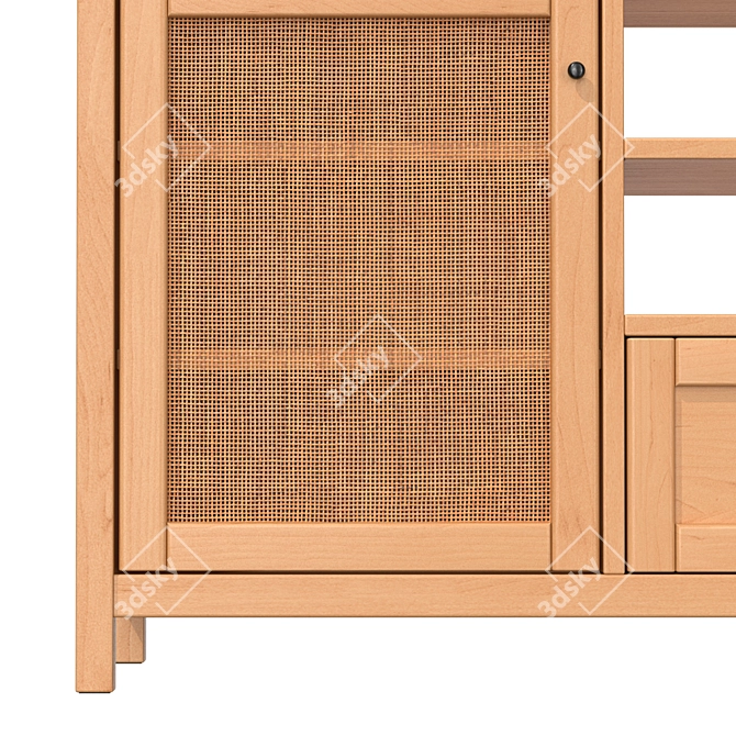 Vintage Scandinavian Buffet Gabin Furniture 3D model image 4