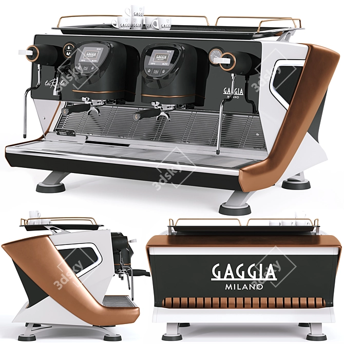 Gaggia Milano La Reale Professional Espresso Machine 3D model image 1