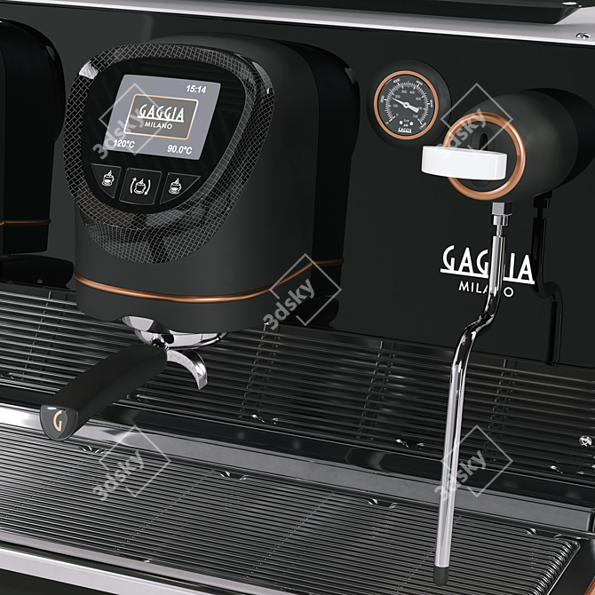 Gaggia Milano La Reale Professional Espresso Machine 3D model image 4