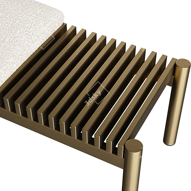 Eichholtz Bench Bibi Metal Collection 3D model image 2