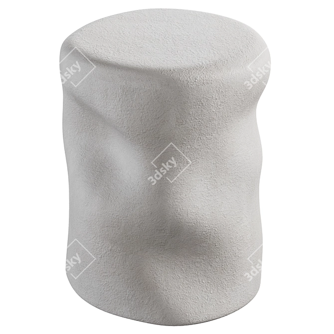 Modern Ceramic Isla Side Table 3D model image 2