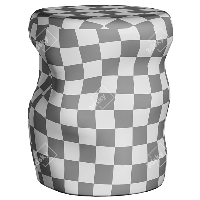Modern Ceramic Isla Side Table 3D model image 4
