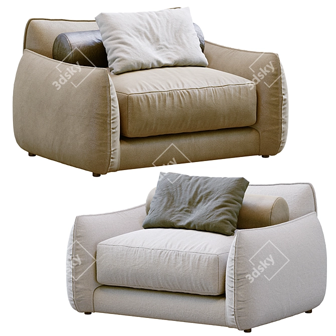 James Contemporary Sofa Model 2013 3D model image 1