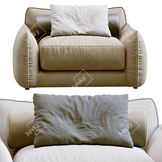 James Contemporary Sofa Model 2013 3D model image 3