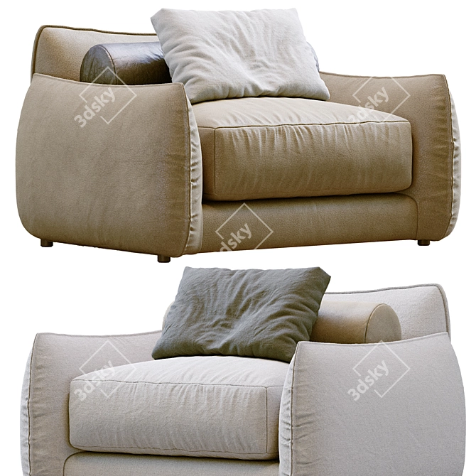 James Contemporary Sofa Model 2013 3D model image 6