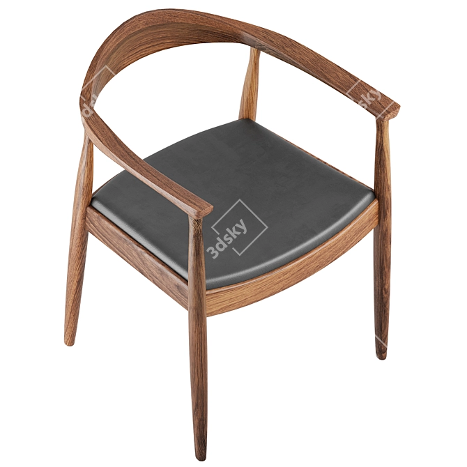 Dark Shelby Chair 3D model image 3