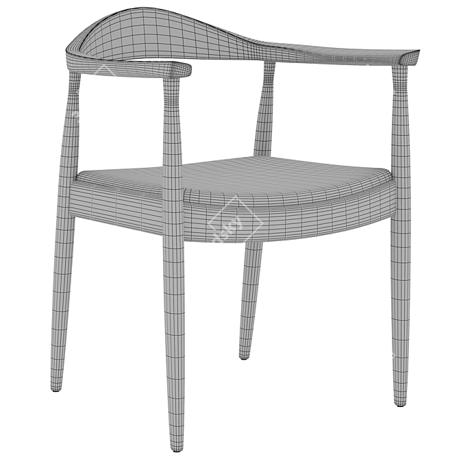 Dark Shelby Chair 3D model image 4