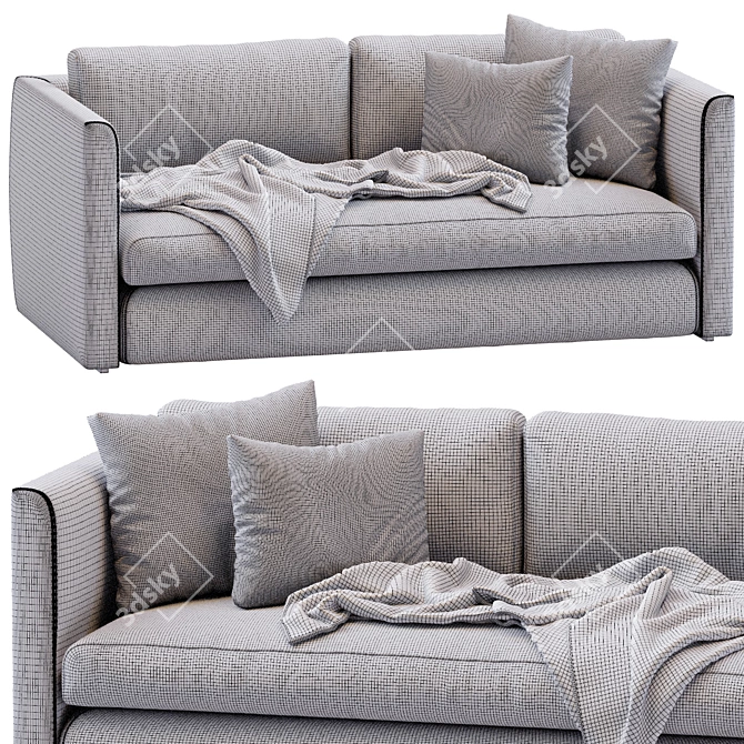 Urban Chic Sofa By HAY 3D model image 4