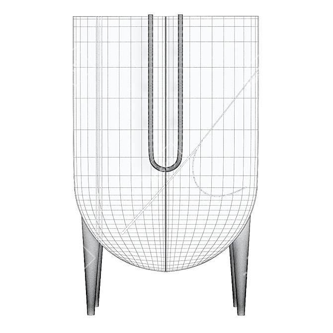 Contemporary Wardrobe Furniture Storage Solution 3D model image 3