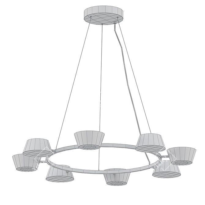 Elegant OLO Pendant Lighting Fixture 3D model image 2