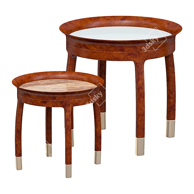 Chic and Functional Side Table 3D model image 1