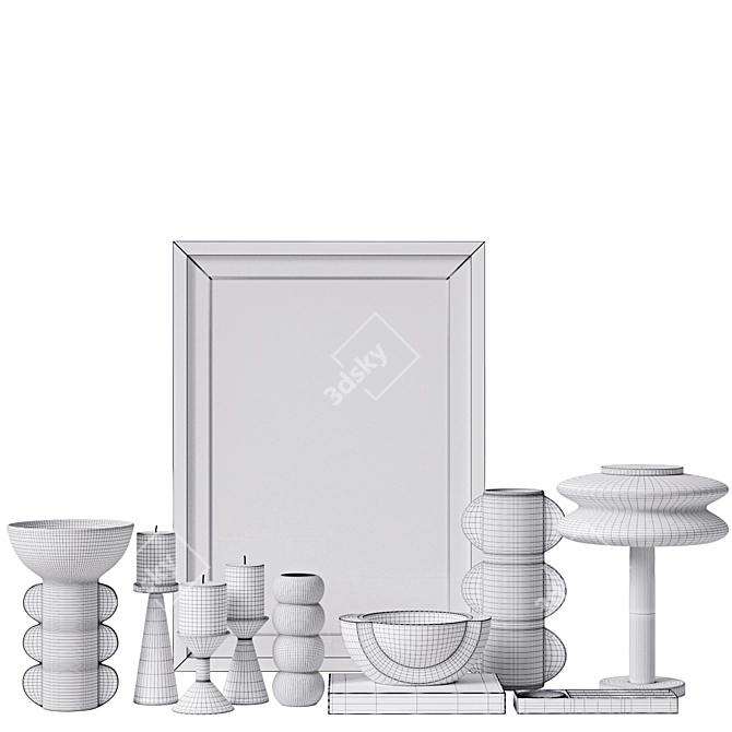  Modern Decor Set 11-Piece 3D model image 7