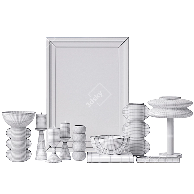  Modern Decor Set 11-Piece 3D model image 13