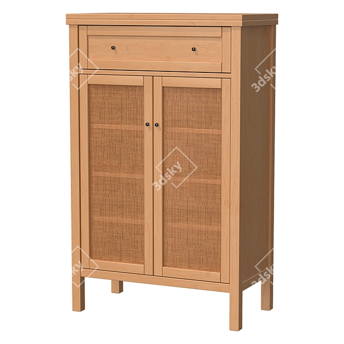 Scandinavian Vintage Style Buffet 3D model image 1