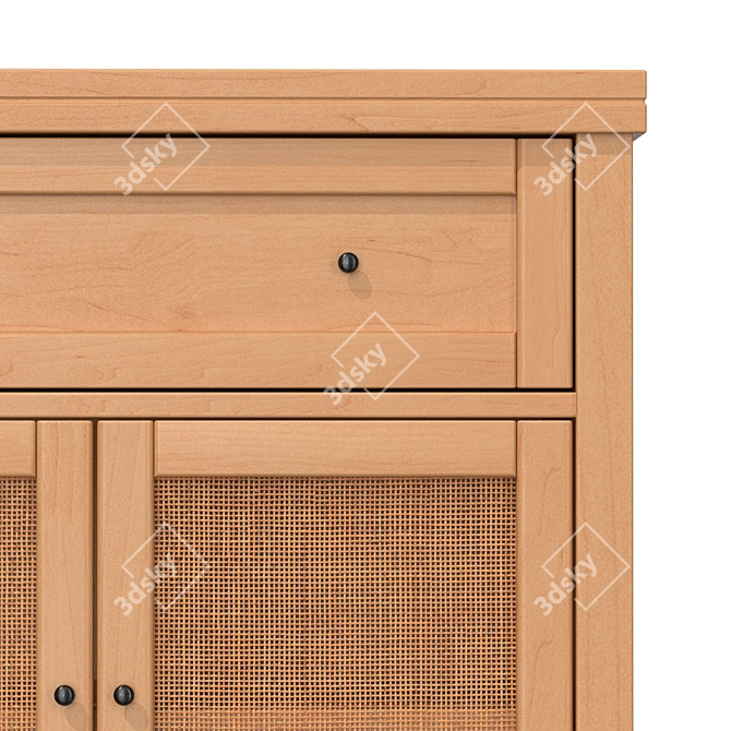Scandinavian Vintage Style Buffet 3D model image 3