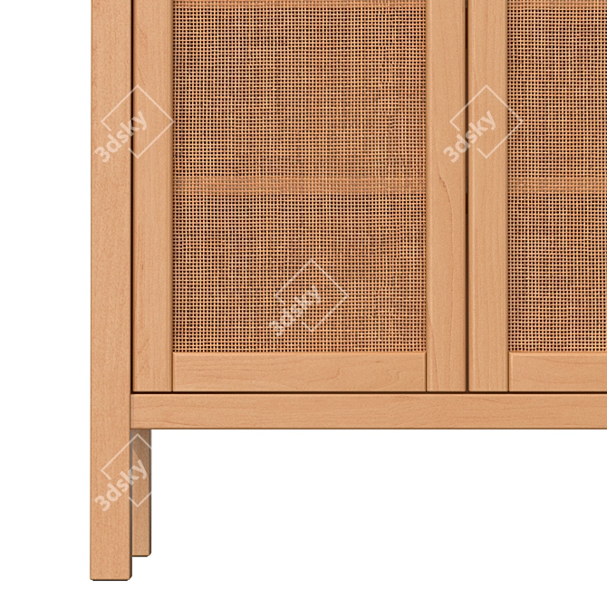 Scandinavian Vintage Style Buffet 3D model image 4