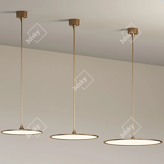 Modern LED Pendant Light Fixture 3D model image 5