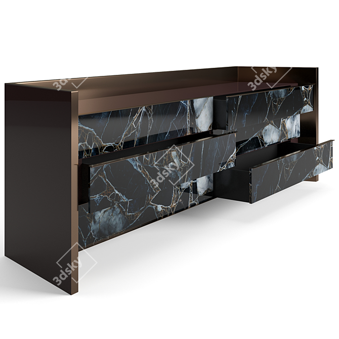 Luxury Visionnaire Danny Chest Drawers 3D model image 2