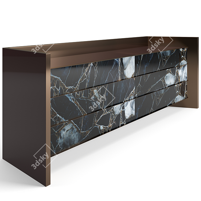 Luxury Visionnaire Danny Chest Drawers 3D model image 3