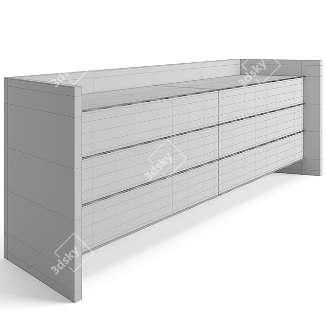 Luxury Visionnaire Danny Chest Drawers 3D model image 6