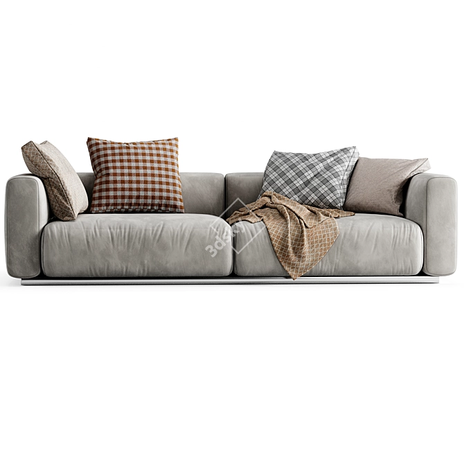 Modern Flexform Lario 3D Sofa 3D model image 2