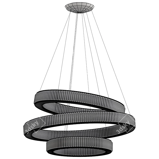 Modern ETERNITY Chandelier Model 3D model image 2