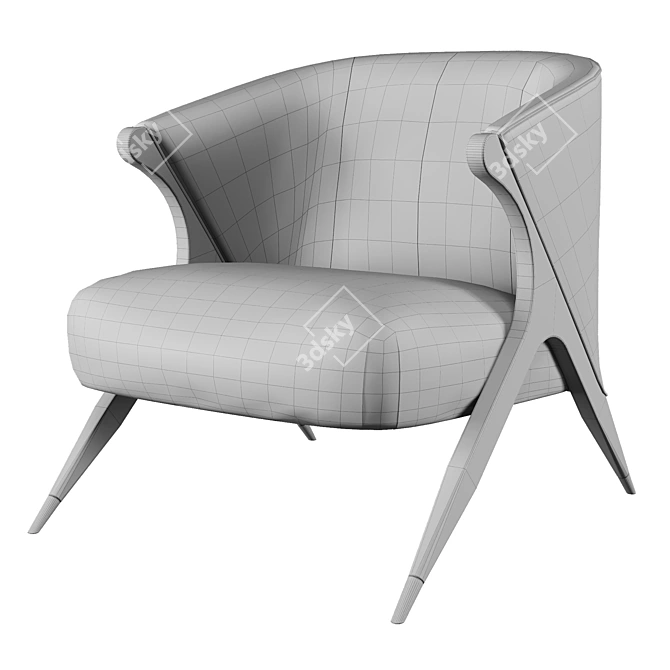 Eichholtz Pavone Accent Chair 3D model image 6