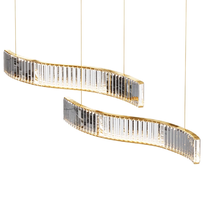 Ritz LED7 Modern Pendant Light 3D model image 1