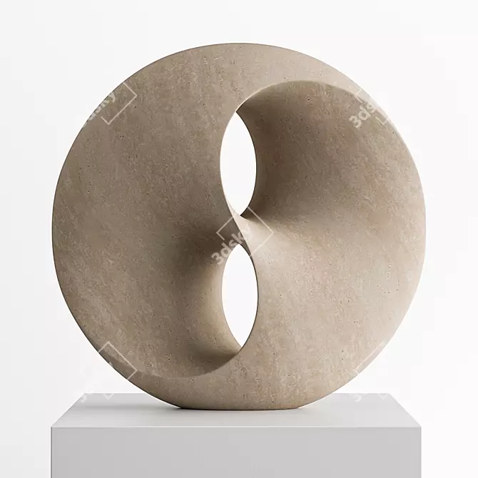 Infinity Spin. Artistic Knot Art 3D model image 1
