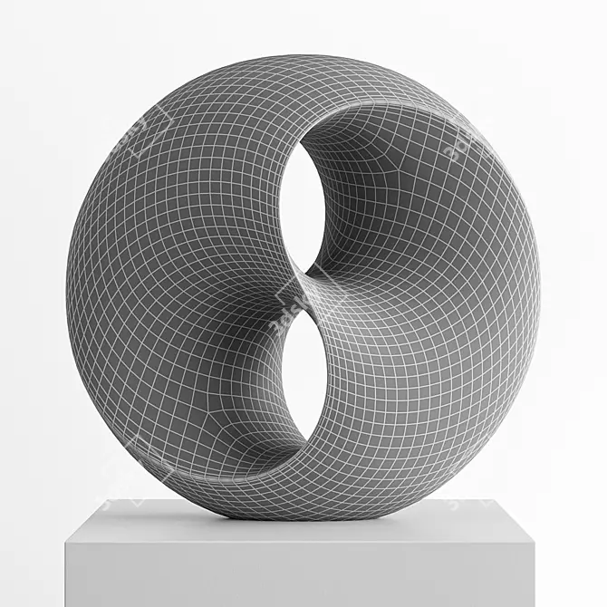 Infinity Spin. Artistic Knot Art 3D model image 4
