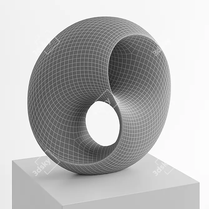 Infinity Spin. Artistic Knot Art 3D model image 6