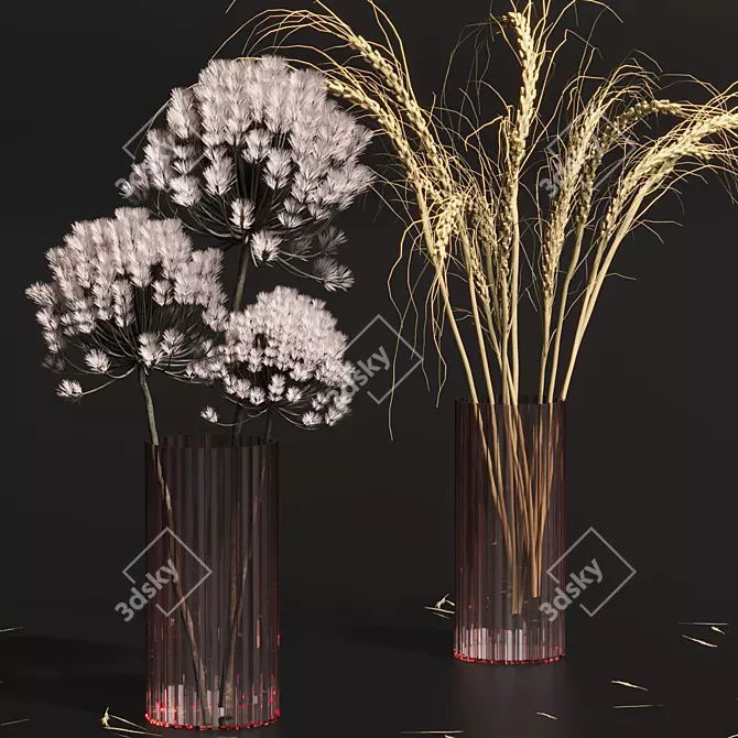 Modern Polygonal 3D Model Set 3D model image 3