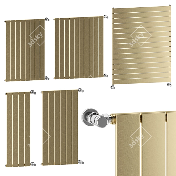 Italian Designer Sand Collection Radiators 3D model image 3